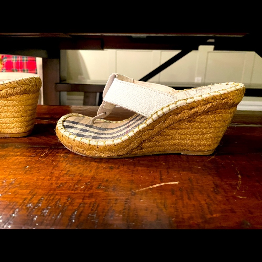 Burberry wedge sandals